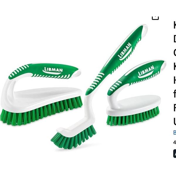 Libman Scrub Brush Set, Set of 3