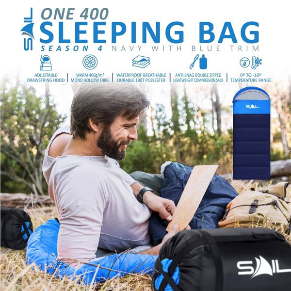 Lostnature Camping Sleeping Bag with Two-in-One Use