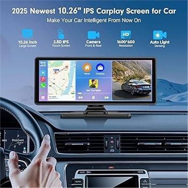CarPlay and Android Auto Multimedia Player 10.26-Inch Display