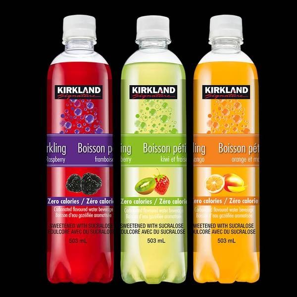 Kirkland Signature Sparkling Water, Lime Flavor, 24 Bottles