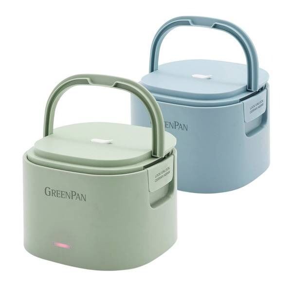 GreenPan Electric Lunch Box With Handle and Compartments