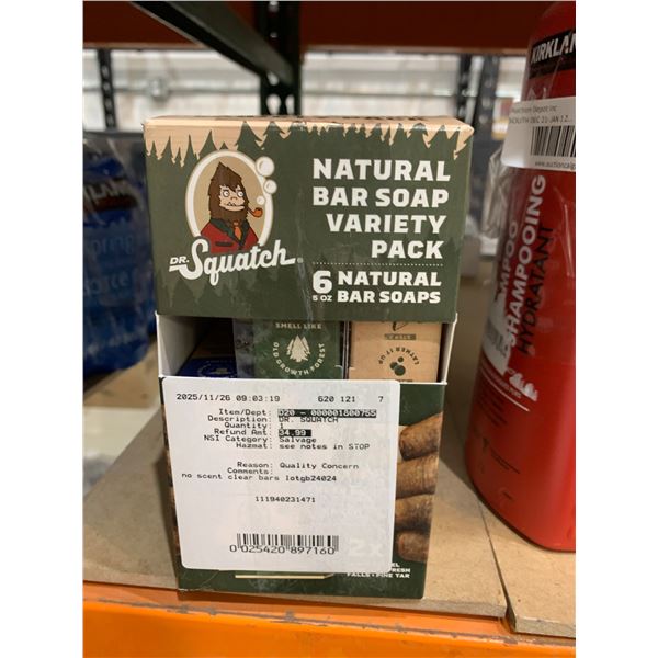 Dr. Squatch Natural Bar Soap Variety Pack – 5 Bars