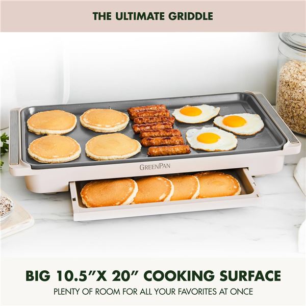 GreenPan Advanced Griddle With Thermolon Ceramic Coating
