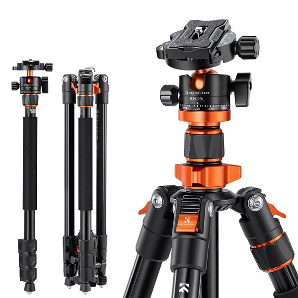 K&F Concept KF09.124 Tripod Professional Accessories, 78 Inch/198 cm