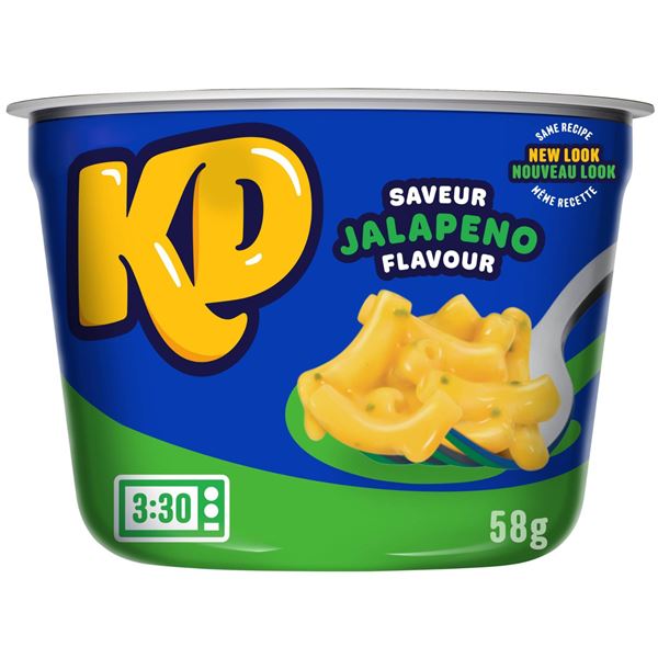 Kraft Dinner Jalapeno Flavour Microwavable Cups, 10 x 58g