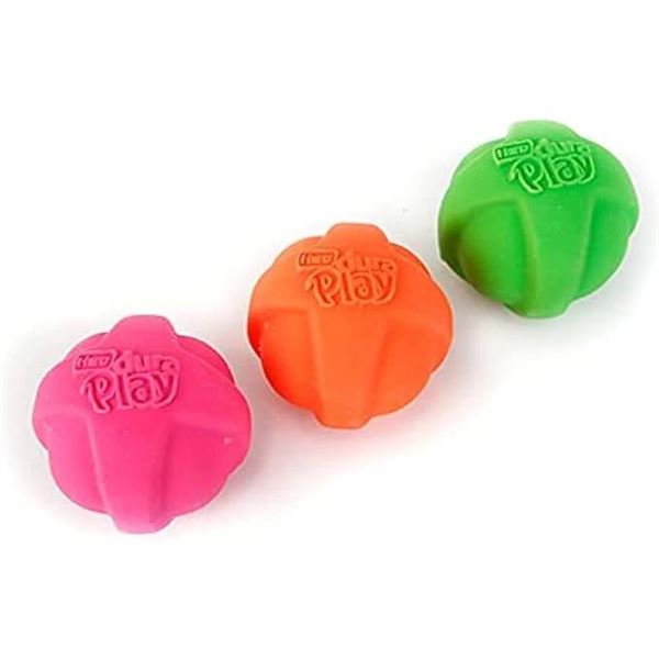 Hartz DuraPlay Ball Squeaky Latex Dog Toy, Small, 2 x 3 Pack