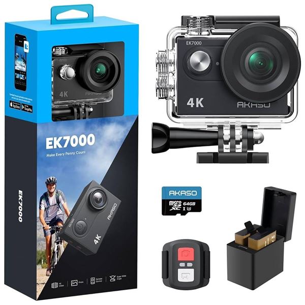 Akaso EK7000 4K Action Camera with Accessories