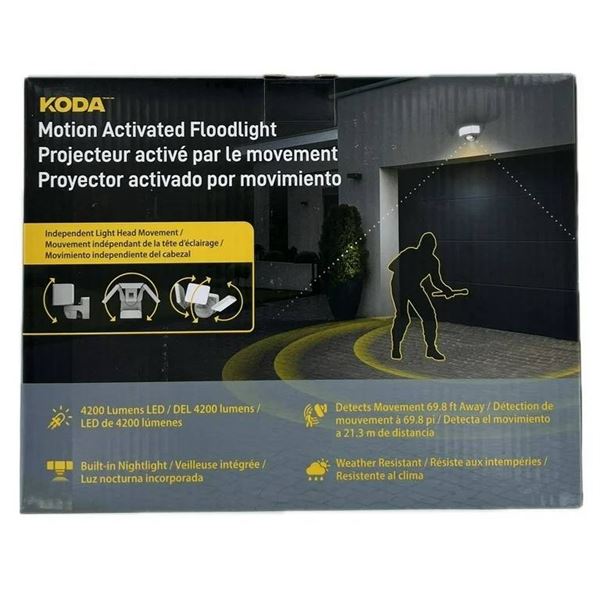 Koda Motion Activated Floodlight With 270 Degree Detection Range