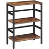 Image 1 : Rustic Brown RH021 Bookshelf with 3 Shelves