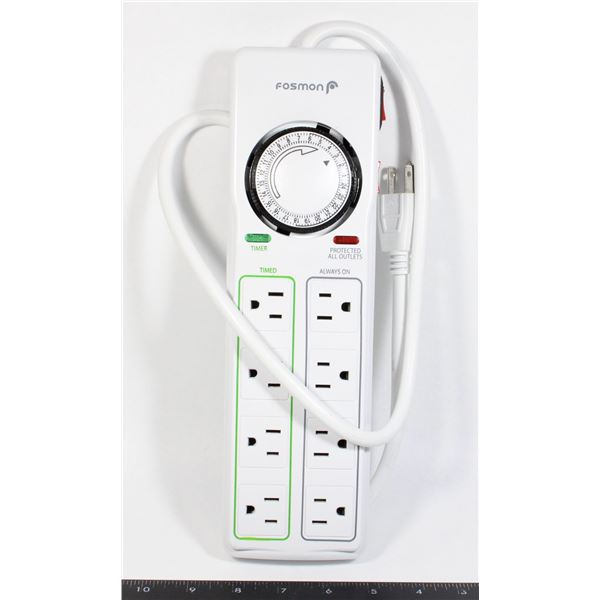 OPEN PACKAGE - FOSMON POWER BAR/SURGE PROTECTOR