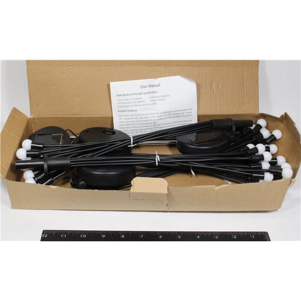 OPEN BOX - PACK OF SOLAR FIREFLY GARDEN LIGHTS