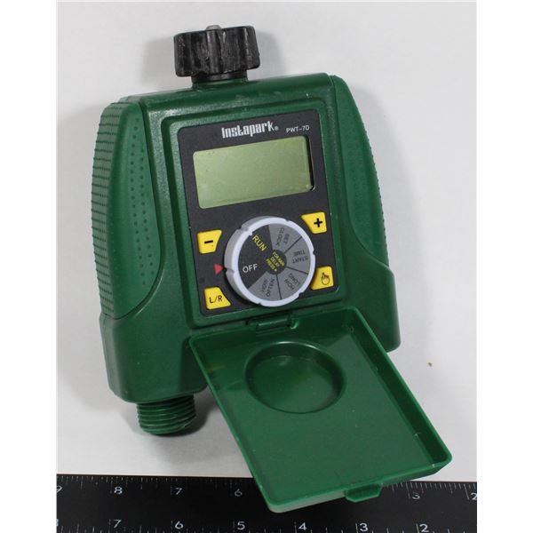 INSTAPARK PWT-7D DUAL-OUTLET HOSE FAUCET TIMER