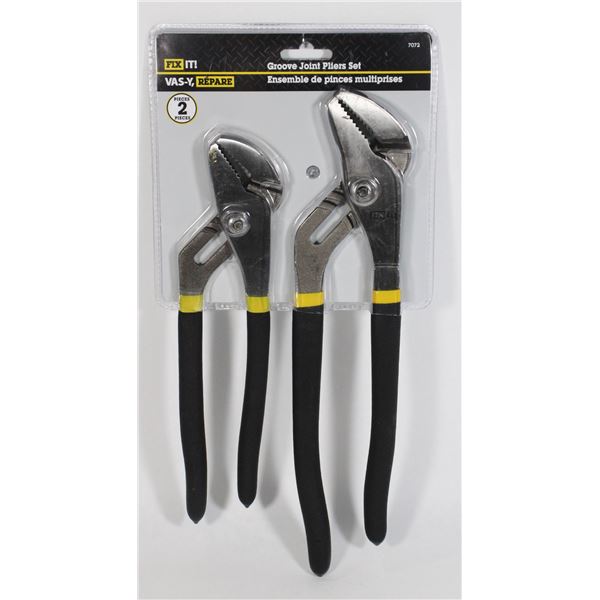 NEW GROOVE JOINT PLIERS SET 2 PC