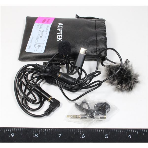 POUCH WITH CLIP-ON MICROPHONE
