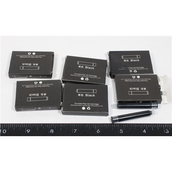 6 PK. FOUNTAIN PEN INK CARTRIDGES
