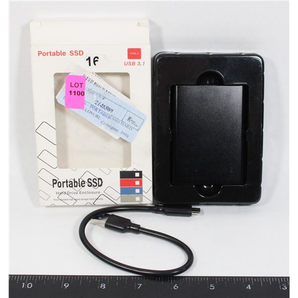 OPEN BOX - PORTABLE SSD HARD DRIVE ENCLOSURE