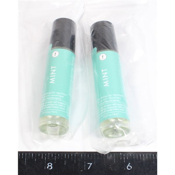 PACK OF 2 MINT ROLL ON MOSQUITO REPELLANT OIL 9ML