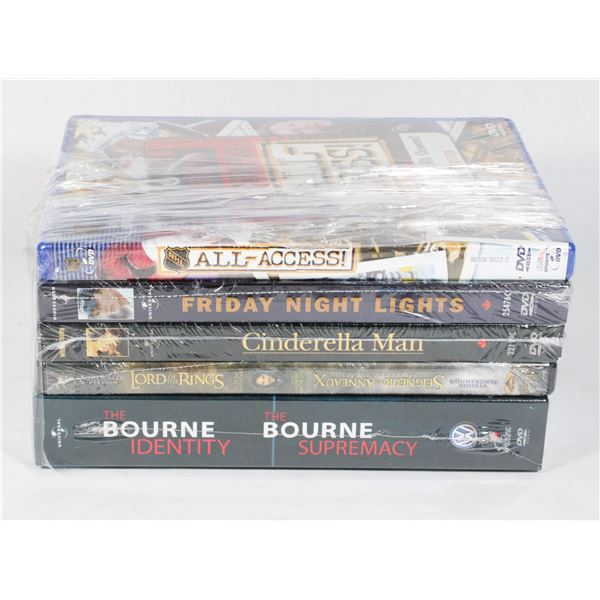 FACTORY SEALED DVD SET INCLUDING LORD OF THE RINGS