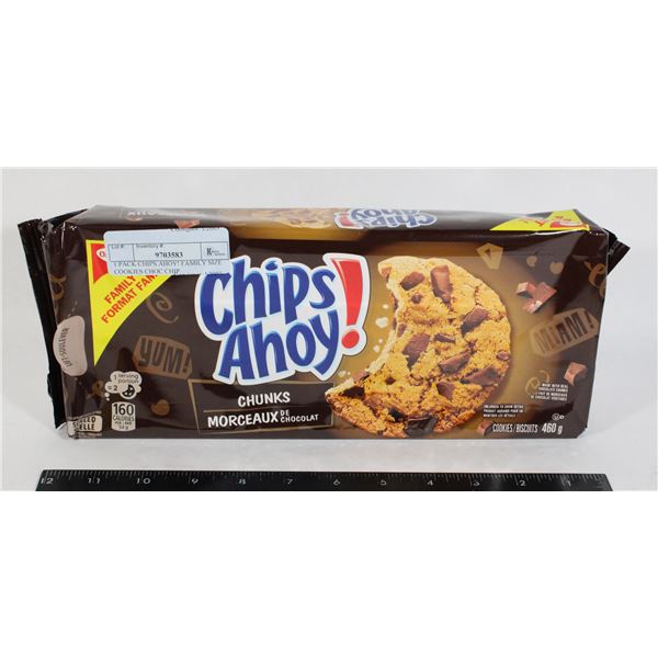 1 PACK CHIPS AHOY! FAMILY SIZE COOKIES CHOC CHIP