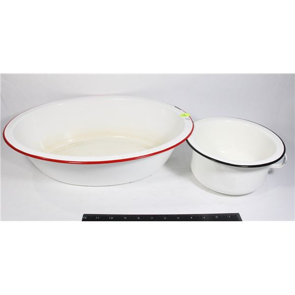 2 ANTIQUE CHAMBER POTS