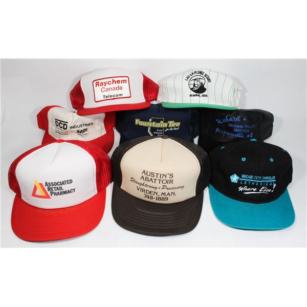 BUNDLE OF BASEBALL AND TRUCKER HATS