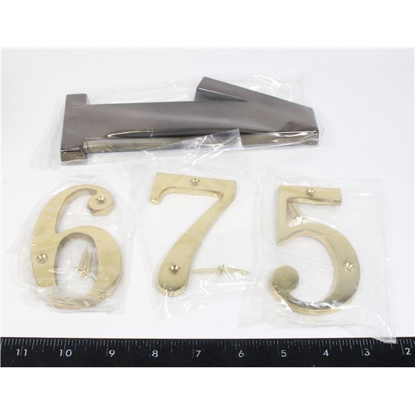 BUNDLE OF ASSORTED HOUSE NUMBERS