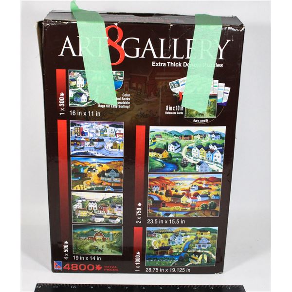 PUZZLES - ART 8 GALLERY - 1 BOX WITH 8 PUZZLES.