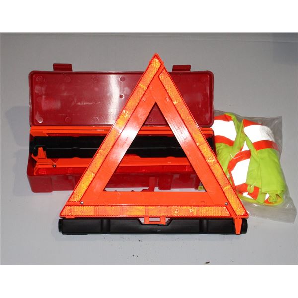 SAFETY VEST AND ROAD SIDE TRIANGLE SET