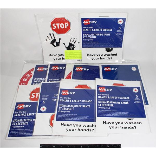 LARGE LOT OF NEW SOCIAL DISTANCING AND HAND