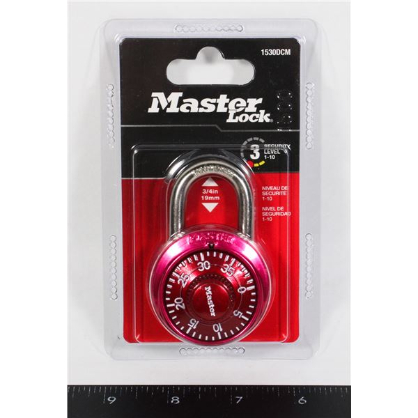 NEW MASTER LOCK COMBINATION LOCK