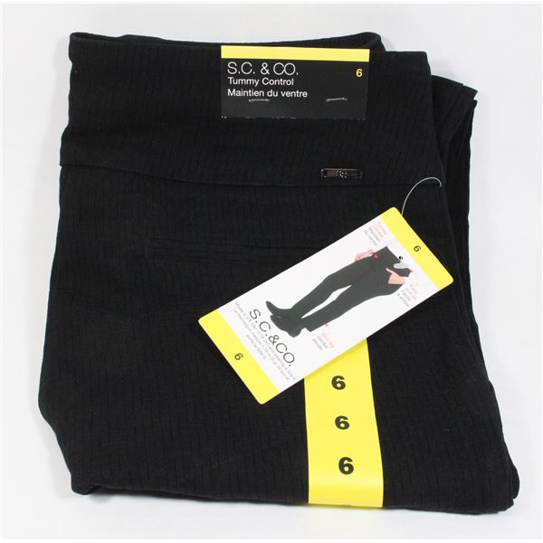 S.C.&CO. SIZE 14 DRESS PANTS BLACK NEW
