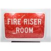 Image 1 : NEW ALUMINUM FIRE RISER ROOM SIGN