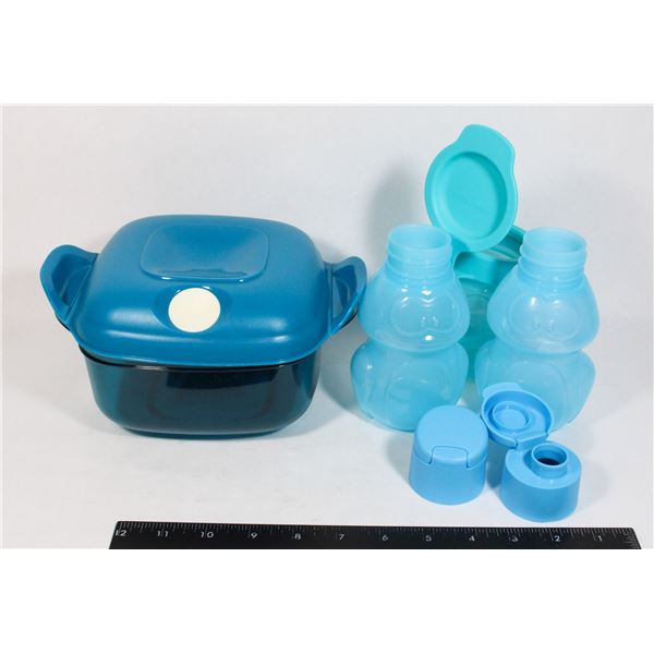 TRAY OF ASSORTED TUPPERWARE, MOSTLY KIDS