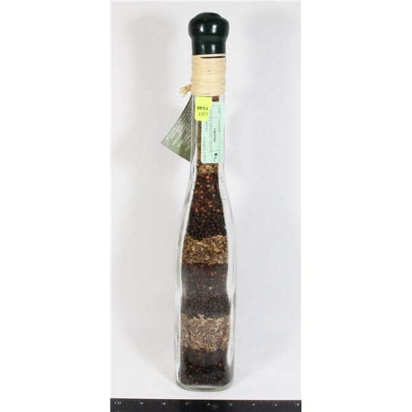 VINTAGE HAND DECORATED BOTTLE SPICES