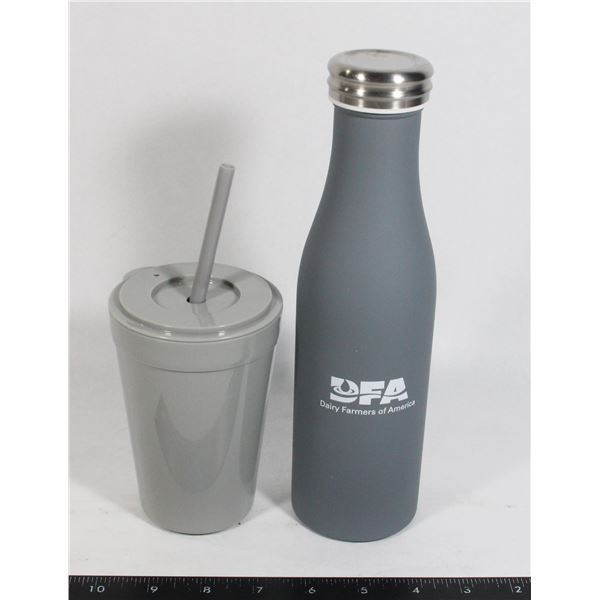 TWO DRINKING TRAVEL CUPS