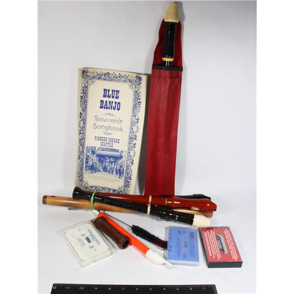 LARGE LOT OF KIDS RECORDERS