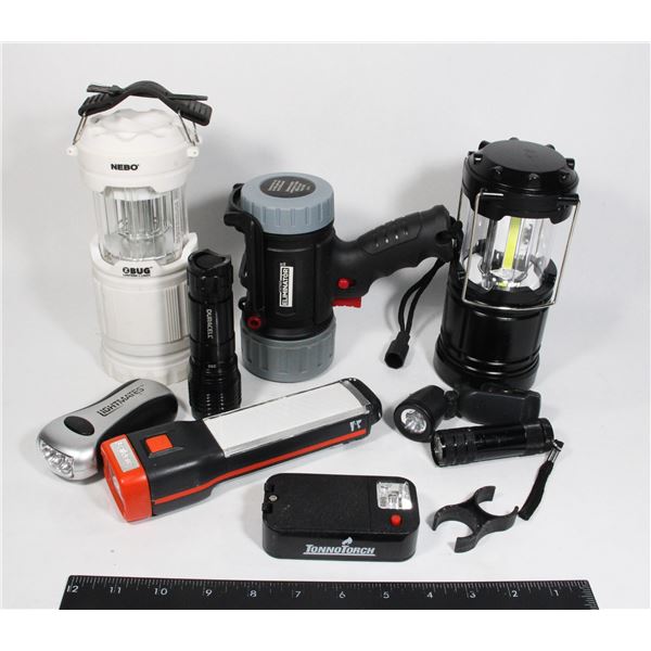 LOT OF MOSTLY UNBRANDED FLASHLIGHTS