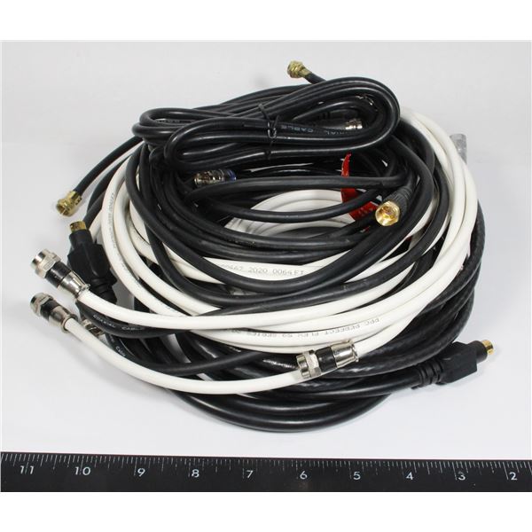LOT OF COAXIAL CABLES