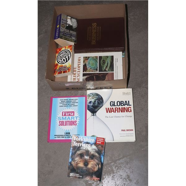 FLAT OF ASSORTED BOOKS INCLUDING WILDLIFE