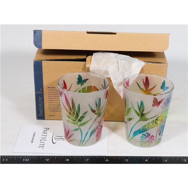PARTYLITE TROPICAL FUN VOTIVE PAIR