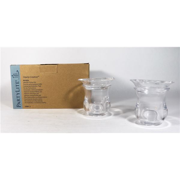 PARTYLITE CLEARLY CREATIVE ULTIMATE VOTIVE PAIR