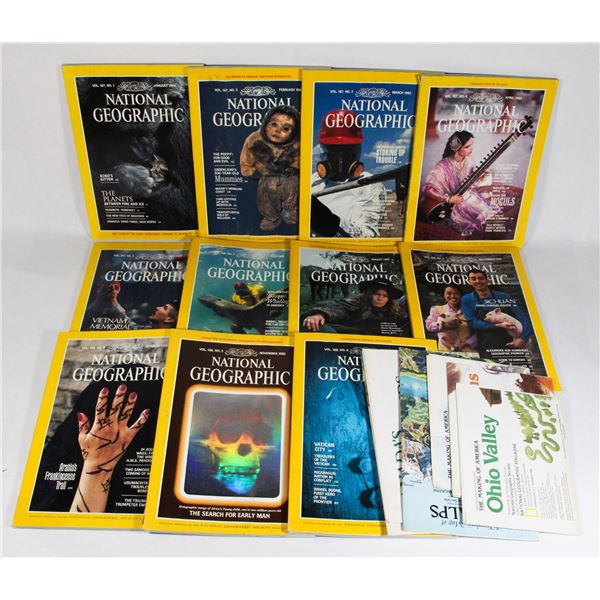 NATIONAL GEOGRAPHIC 1985 INCOMPLETE DECADE MISSING
