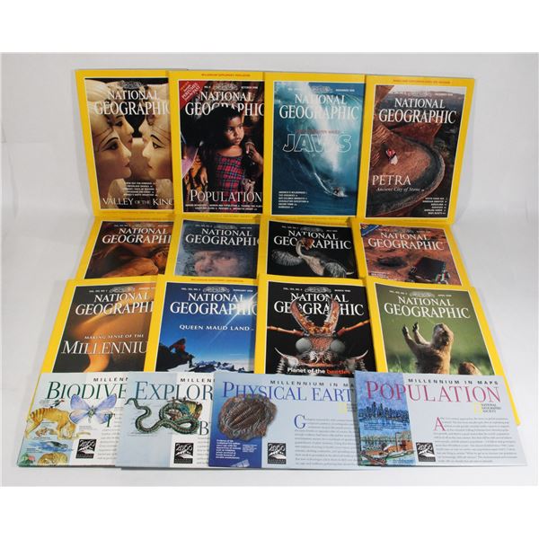 NATIONAL GEOGRAPHIC 1998 FULL DECADE INC. MAPS