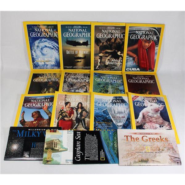 NATIONAL GEOGRAPHIC 1999 FULL DECADE INC. MAPS