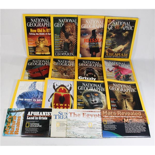 NATIONAL GEOGRAPHIC 2001 FULL DECADE INC. MAPS