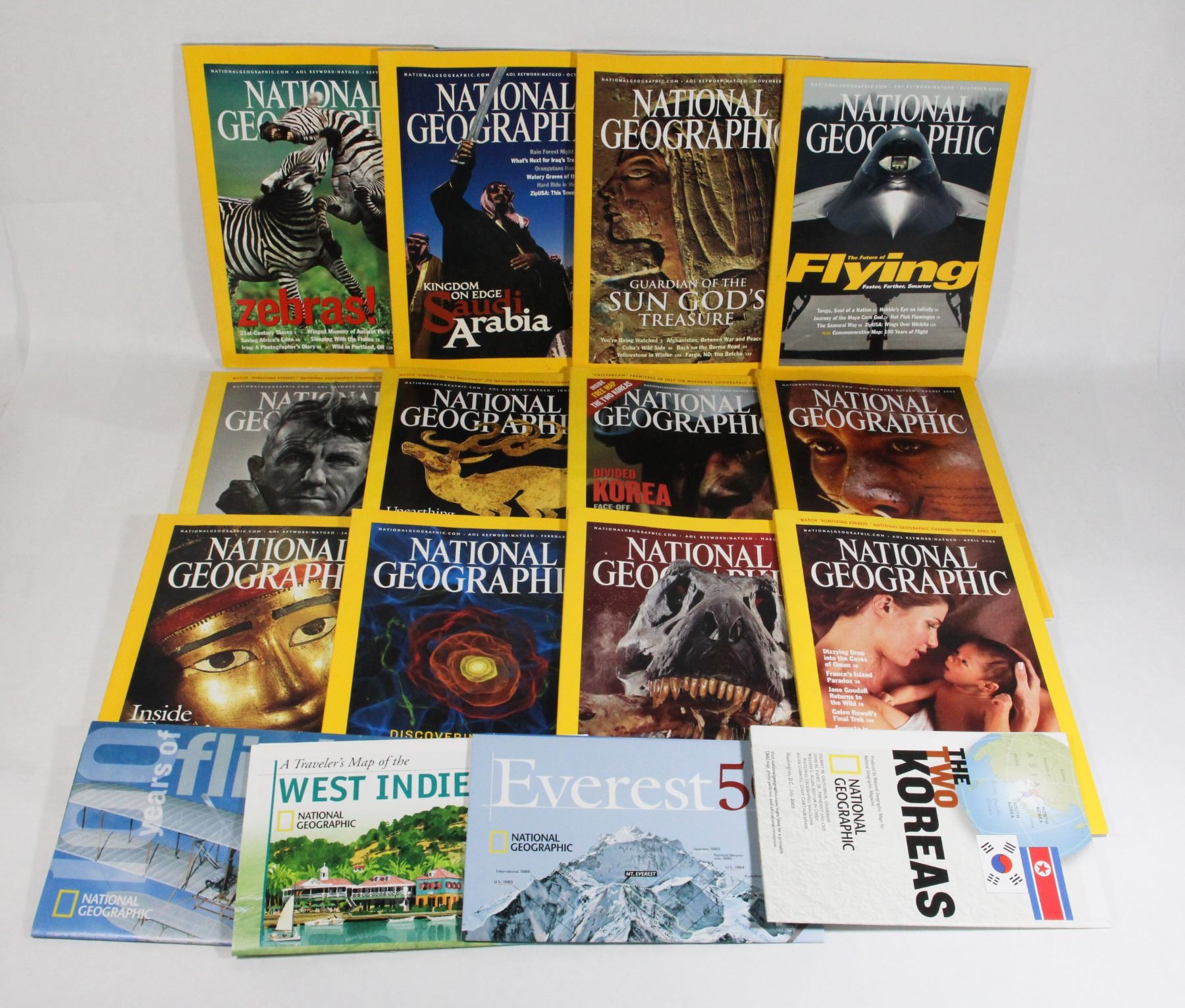 NATIONAL GEOGRAPHIC 2003 FULL DECADE INC. MAPS