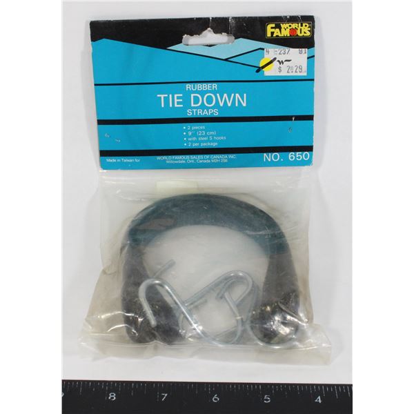 TWO TIE DOWN STRAPS