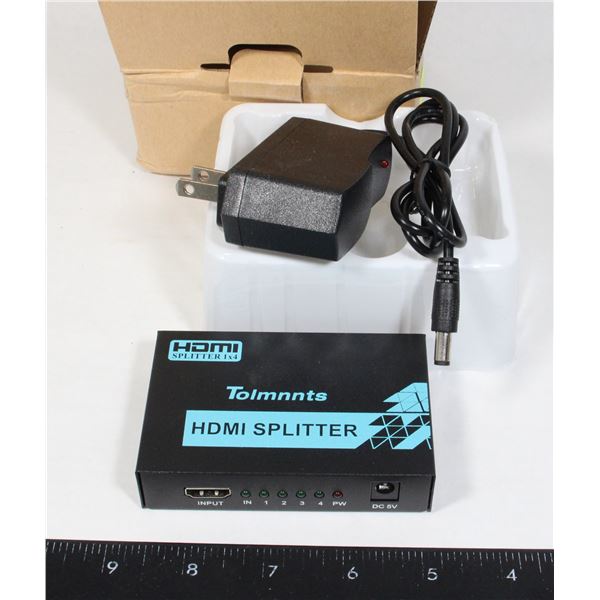OPEN BOX - TOLMNNTS HDMI SPLITTER 1 IN 4 OUT