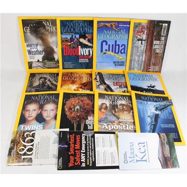 NATIONAL GEOGRAPHIC 2012 FULL DECADE INC. MAPS