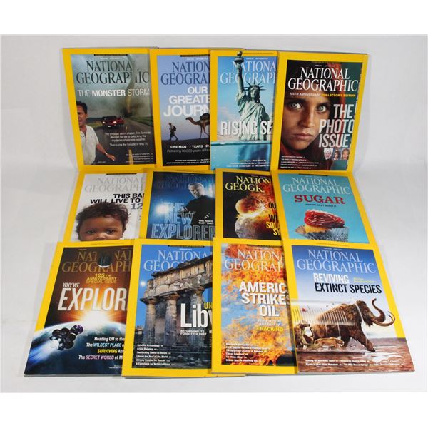 NATIONAL GEOGRAPHIC 2013 FULL DECADE INC. MAPS